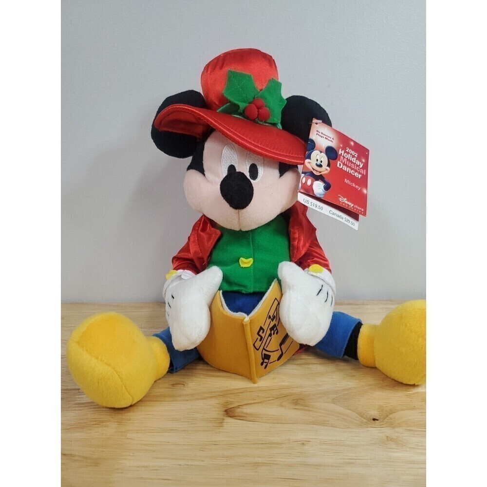 VINTAGE 2002 Disney Mickey Mouse Holiday Musical Dancer RARE
